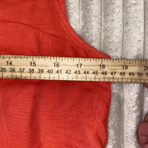 J. CREW Pink Linen Blend Sleeveless Sunburst Embroidered Mini Dress. Size S - Picture 7 of 8